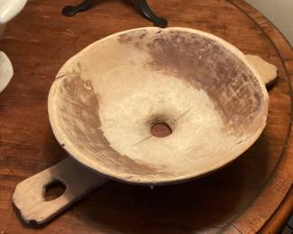 Antique cheese strainer - dated 1811