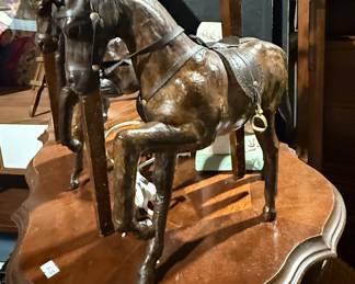 Horse statue made out of genuine letter from India