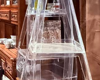 Acrylic tall display stands