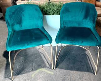 Modern Teal chairs