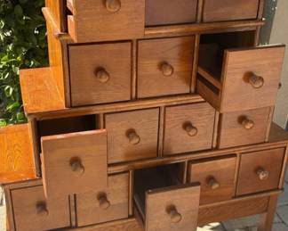 Apotherapy style 15 drawers 30×11×40 inches high