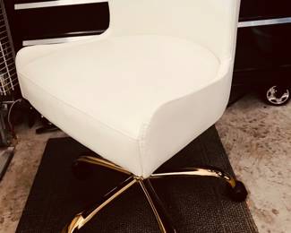 Modern contemporary White desk chair