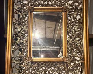 Golden Botanical Mirror 5ft x7 ft