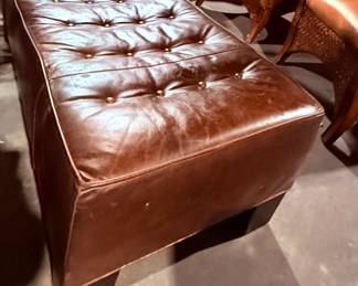 Long Leather ottoman