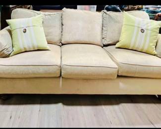 Upholstered heavy duty sofa