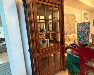 West Indy Tommy Bahama style Curio Glass cabinet