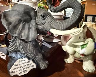 Assorted Elephant statues
