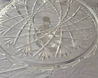 Cut glass Cake Platter