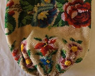 1890's seed beaded purse