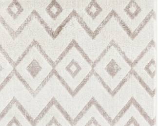 Unique Loom Bohemian Trellis Collection Area Rug - Gypsy (2' x 3' Rectangle Pearl/Gray)