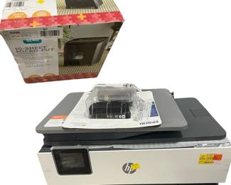 10-Sheet Micro-Cut Paper Shredder with 4 Gallon Bin, Black,Home and Office Use & HP Office Jet 8022e