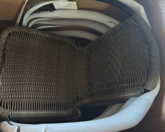 Arthor Rattan Indoor/Outdoor Stacking Restaurant Chairs by Flash Furniture (Set of 4)