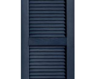 Straight Top Open Louver Shutters Pair (Set of 2)
