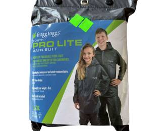 Frog Togs Youth Prolite Rain Suit Large/Extra Large Carbon Black U L 12304-01.