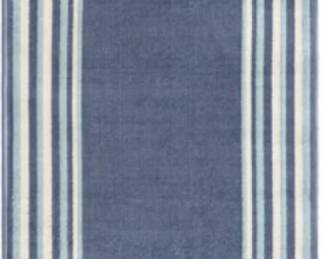 Unique Loom Lotus Collection Area Rug - Guyana (2' x 6' Runner Blue/Light Blue)