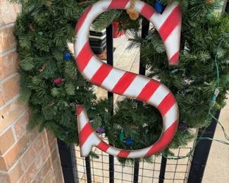 Monogramed Christmas Wreath