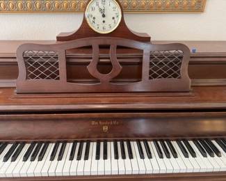 Piano  and Wall Mantle clock
