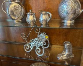 Pewter and Stainless Decor
