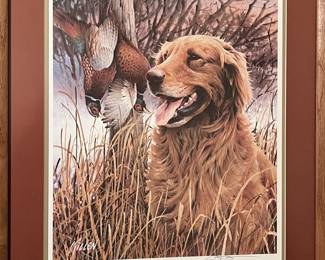 “That’s My Dog” golden retriever by James Mullen. Signed 