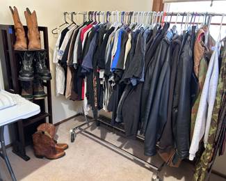 Rack full of Harley Davidson and Vintage Tees