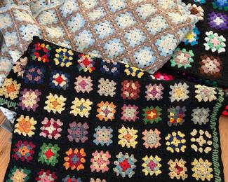 Crocheted afghans