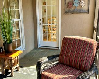 Sun porch rattan all-weather chair