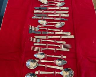 Silver plate flatware by Rogers