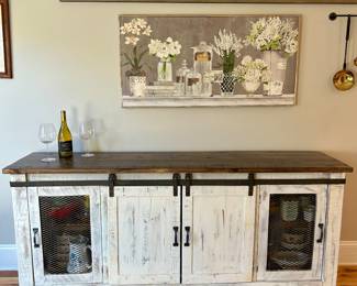 rustic credenza/storage cabinet 6’7” wide