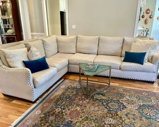 sectional sofa 7’9” by 9’8”