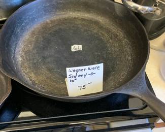 #66	Wagner ware iron skillet 10 inch 	 $75.00