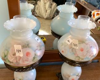 #183	hand painted gone with the wind lamp 	 $20.00 
#184	hand painted gone with the wind lamp 	 $20.00