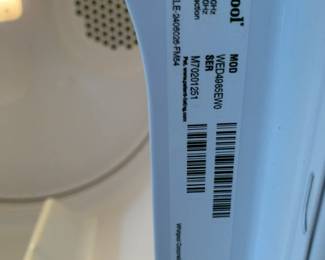 #69	Whirlpool washer dryer 	 $200.00