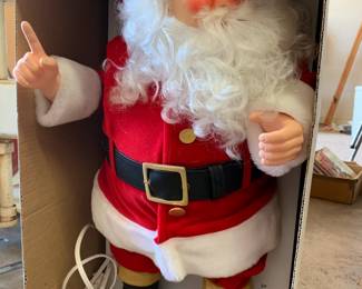 #76	animated coke Santa 24 tall 	 $40.00