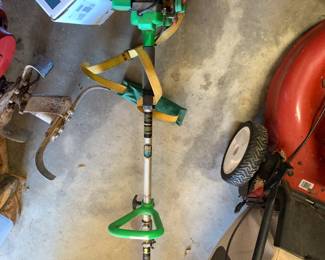 #111	green machine gas weed eater 	 $40.00