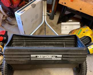 #131	craftsman 24 fertilizer spreader 	 $24.00