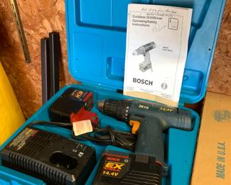 #116	Bose drill with 2 battery's in case 	 $20.00