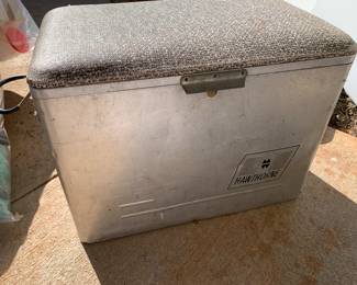 #138	Vintage Hawthorn stainless cooler 	 $30.00