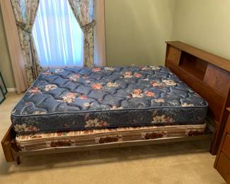 #10  queen bookcase bed frame 59x9x36	 $75.00 SOLD