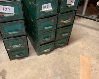 #127	 metal storage trays with contain	 $20.00 
#128	metal storage tray with contains	 $20.00 
#129	metal storage tray with contain	 $20.00