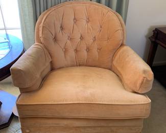 #53	coral swivel button back chair 30 x 32 t 	 $75.00 
#54	coral swivel button back chair 30 x 32 t 	 $75.00