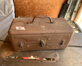 #101	vintage 352 my buddy tackle box metal 	 $20.00