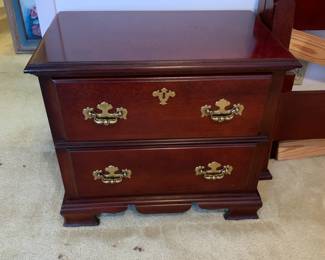 #16	bed side table 2 drawers 26x15x24	 $75.00