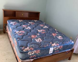 #5	Full 58 in wide x 7 deep 35 t bed frame 	 $75.00 
#6	full 52 mattress set Englander brand 	 $35.00            #11  Englander Queen mattress set 	 $40.00