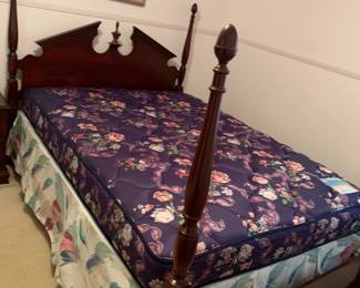 #12 Four post queen bedframe 	 $175.00 			
#13 Jamison queen mattress set 	 $40.00