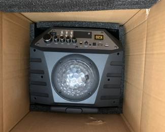 #144	Tonora K20 Karaoke Machine in box 	 $100.00