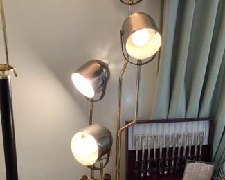 #55	gold 4 lamps table lamp 40 tall	 $75.00