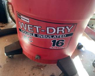 #104	craftsman wet dry vac 16 gallon	 $50.00