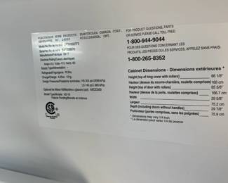 #71	18 cu Frigidaire freeze on top stainless lftr18	 $100.00