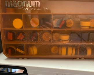 #100	Magnum by Plano double side tackle box with paints 	 $30.00