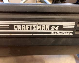 #131	craftsman 24 fertilizer spreader 	 $24.00
